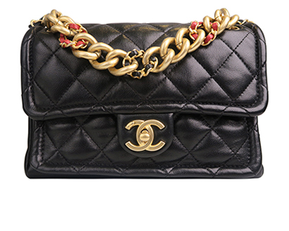 Chain Link Flap Bag, front view